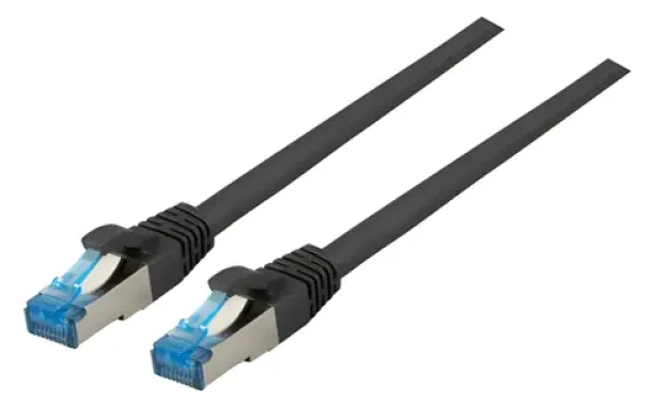 EFB CAT6a S/FTP 1m černá / Patch kabel / RJ-45 / 10 Gbit/s (K5525FSW.1)