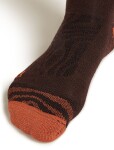 Dámské merino lyžařské ponožky ICEBREAKER Wmns Ski+ Medium OTC Mountain Contour, Bitterswee/Cedarwoo/Black velikost: 41-43 (L)