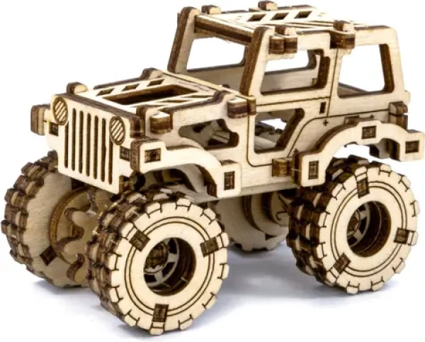 WOODEN CITY 3D Dřevěné puzzle Superfast Monster Truck č.1