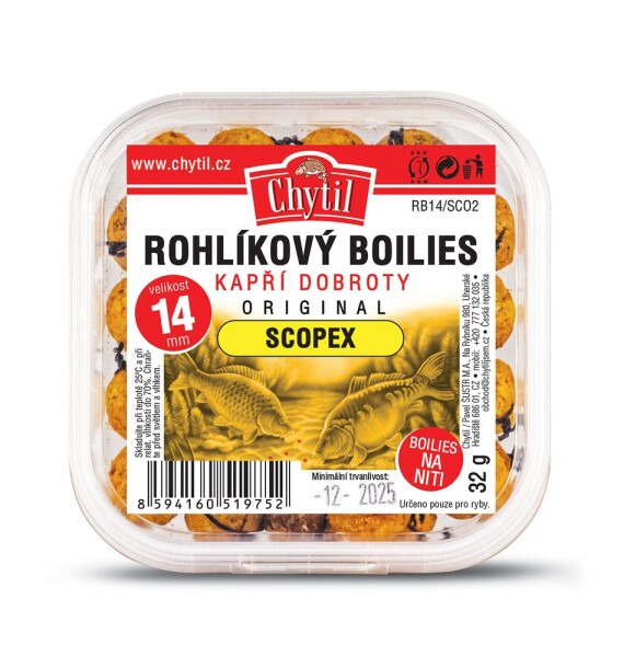 Chytil Rohlíkový boilies 14mm 32g - Kukuřice,Chytil Rohlíkový boilies 14mm 32g - Kukuřice