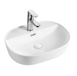 Mereo Umyvadlo na desku s přepadem, Lota, 500x380x150 mm, oválné, keramické UC503815
