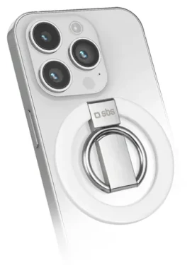 SBS Mag Ring stříbrná / Držák / Pro smartphony / MagSafe (TEMAGSFSTAND)