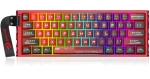 Redragon Venom červená / Herní klávesnice / mechanická / Redragon UltraMag Next-Gen / drátová / podsvícená (K753-RGB-M)