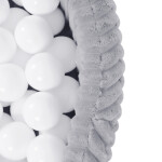 PLUSH NEST PLUSH NEST Suchý bazén kulatý Puffy Lamell (šedý) Ø 90 × 30 cm s 200 perleťovými míčky