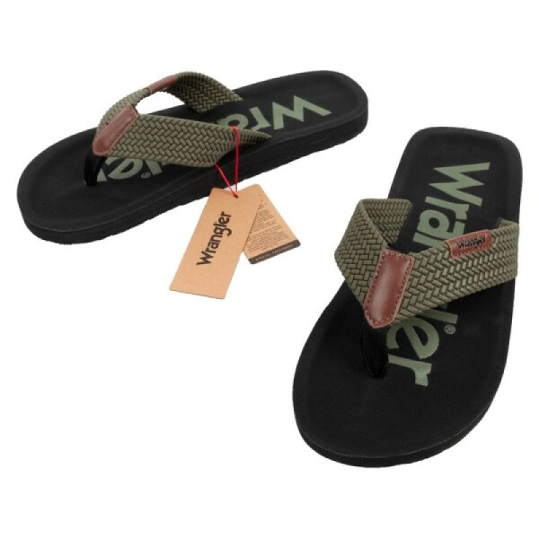 Pánské žabky Wrangler Zane Flipflop zelené žabky 41