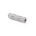 Nedis Stereo audio adaptér jack 3.5 mm (F) - jack 3.5 mm (F) stříbrná / poniklované (CAGB22950ME)