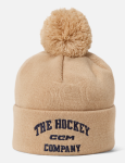 Pánská zimní CCM čepice Athleisure Pom Knit Oat Milk