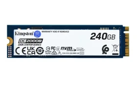 Kingston DC2000B 240GB / SSD / M.2 2280 / PCIe 4.0 / R:4500MBps / W:400MBps / 5y (SEDC2000BM8/240G)