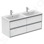 IDEAL STANDARD - Connect Air Dvojumyvadlo, 1240x460 mm, s přepadem, s Ideal Plus, bílá E0273MA