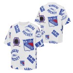Outerstuff Dětské tričko New York Rangers NHL Unstoppable All Over Print Short Sleeve Elevated Velikost: Dětské L (158 – 164)
