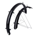 Blatníky FORCE 58 Aluflex 24" + V vzpěry, černé