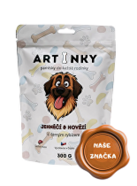 Artinky Jehněčí&Hovězí s černým rybízem 300g