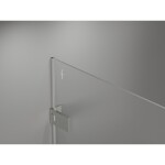 MEXEN/S - Lunar-F skládací sprchové dveře levé 75 cm, transparent, nikl kartáčovaný 836-075-000-97-00-L
