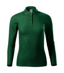 Pique Polo LS polokošile dámská dark green M