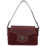 Módní dámská koženková kabelka na rameno Harper, vínová