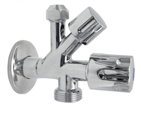 Bruckner - Kombinovaný ventil 1/2"x3/4"x3/8", chrom 181.749.1