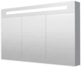 Naturel - Zrcadlová skříň 120 cm s LED osvětlením, 3 dveře, zásvuka+vypínač, IP44 GALZS120LED GALZS120LED