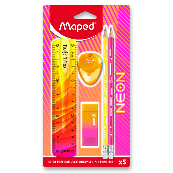 Souprava 5 ks školních potřeb Maped Neon