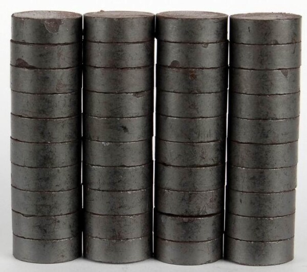 Magnety kulaté 15mm/40ks - šedé