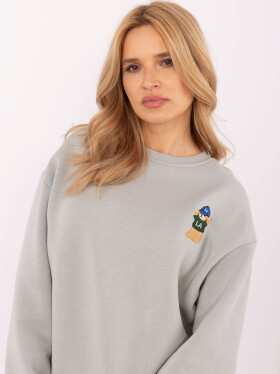 Mikina CLM BL 1283.19X světle šedá L