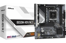 ASRock B650M-HDV/M.2 / AM5 / 2x DDR5 / 2x PCIex16 / 2.5GLAN / mATX (90-MXBLA0-A0UAYZ)