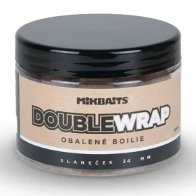 Mikbaits Boilies ManiaQ Double Wrap Slaneček 500ml 24mm (MC0167)