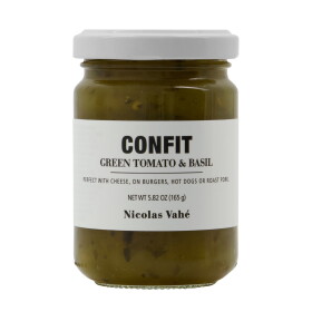 Nicolas Vahé Konfit ze zelených rajčat a bazalky 165 g, bílá barva, sklo