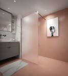 Erga Paris, stabilizační vzpěra pro sprchové zástěny o tloušťce skla 8mm, délka max. 100% 150cm, měděná matná, ERG-V02-PARIS-BAR-CO