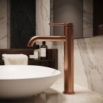 REA - Umyvadlová baterie SPOT Brush Copper vysoká REA-B2069