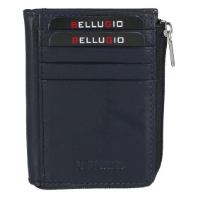 Kožená peněženka dokladovka Vincent, modrá