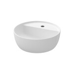 CERSANIT - Umyvadlo na desku MODUO ROUND 40X40 s otvorem pro baterii K116-153
