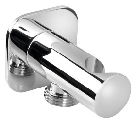 SAPHO - Držák sprchy kulatý, pevný, s vyústěním, chrom SG403