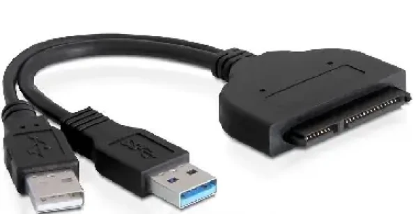 Delock převodník SATA 22 pin > USB 3.0-A male + USB 2.0-A male | 61883