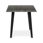 Jídelní stůl 130x80cm, mdf, šedý dub, HT-F4413 GREY