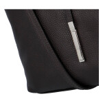 Dámská kožená kabelka Mirna, tmavě hnědá