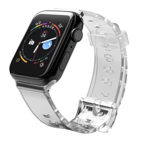 Hurtel Silikonový řemínek pro Apple Watch 38/40/41 mm černá / Řemínek / Silikonový