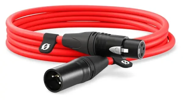Rode XLR3M-R červený / Audio kabel XLR / 3 m (XLR3M-R)