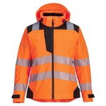 Portwest Bunda do deště PW389 Hi-Vis dámská nepromokavá reflexní POR-PW389OBR Oranžovo-černá