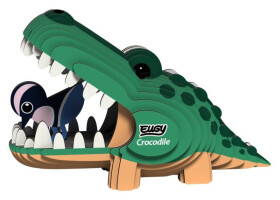 EUGY 3D kartonová skládačka - Krokodýl