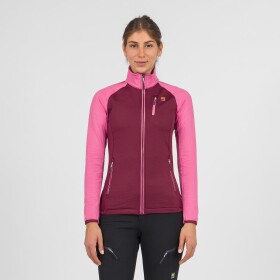 KARPOS Odle Evo W Full Zip Fleece, Crimson/Pink Power velikost: S