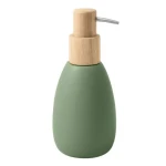 Spirella SVEN dávkovač mýdla zelený / polyresin / dřevo / 260 ml (7610583218599)