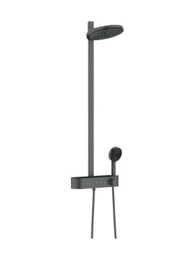 HANSGROHE - Pulsify S Sprchový set s termostatem, průměr 26 cm, 3 proudy, EcoSmart, kartáčovaný černý chrom 24241340