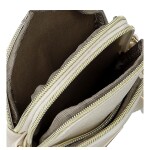 Jednoduchá crossbody koženková kapsa Selma, béžová