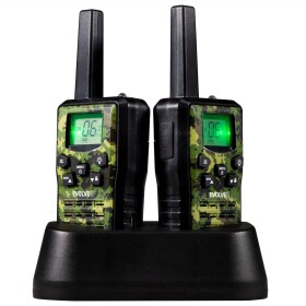 EVOLVEO FreeTalk 2W / 2x vysílačka + duální nabíjecí základna / LCD / dosah až 15km / 8 kanálů / PMR (446448 MHz) (FT-2W)