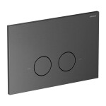 OMNIRES - Set: STRONGFRAME podomítkový rám + STEEL-R45 splachovací tlačítko, grafit broušený STFWC1R45-RGR