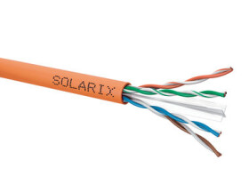 Solarix SXKD-6-UTP-LSOHFR-B2ca CAT6, UTP, LSOH, LSOHFR, B2ca s1a d1 a1, 500m, oranžový