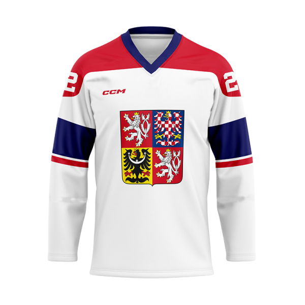 Fan dres Petr Mrázek CCM Česká republika - bílý Velikost: 2XL