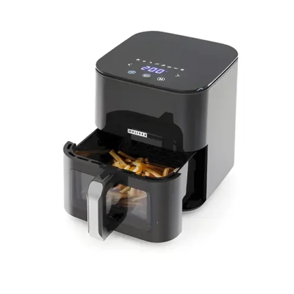 Melissa Digitální horkovzdušná fritéza XL černá / Horkovzdušná fritéza / 5 l / 8 programů / 60minutový časovač (16290102)