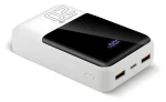 Powerbanka 20 000 mAh bílá / Powerbanka / LCD displej / 2x USB-A / 1x USB-C / QC4.0 22,5W (EB-20Q)