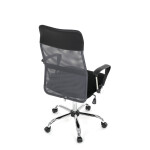 Kancelářská židle, houpací mechanismus, šedá síťovina, KA-E305 GREY